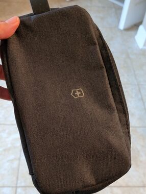 Victorinox Black Travel Organizer Pouch with Shield Logo